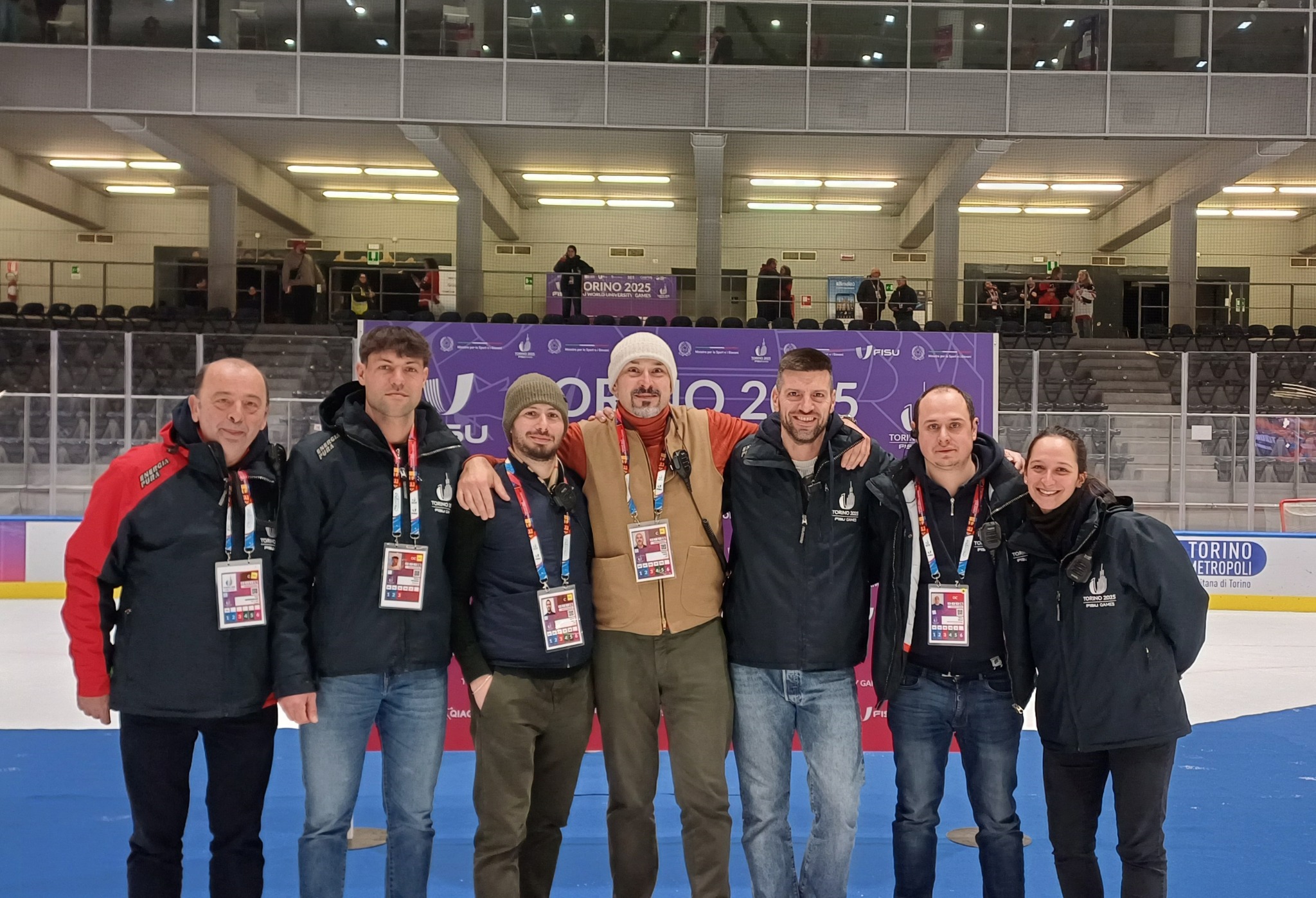 Operational team at PalaTazzoli